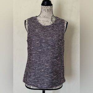 Banana Republic Women's Tweed Round neck sleeveless tank top Size Medium